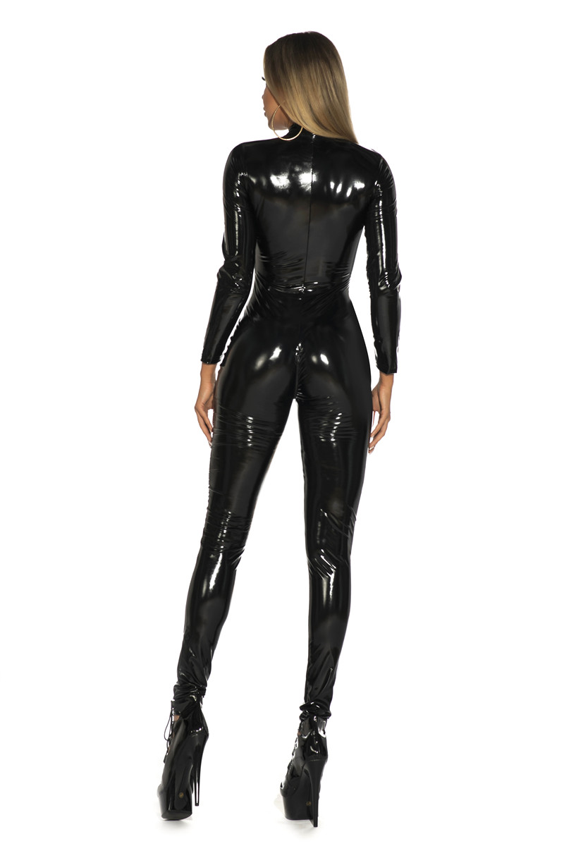 Women Sexy Shiny PU Faux Leath - огляд і ціна Sewing Latex