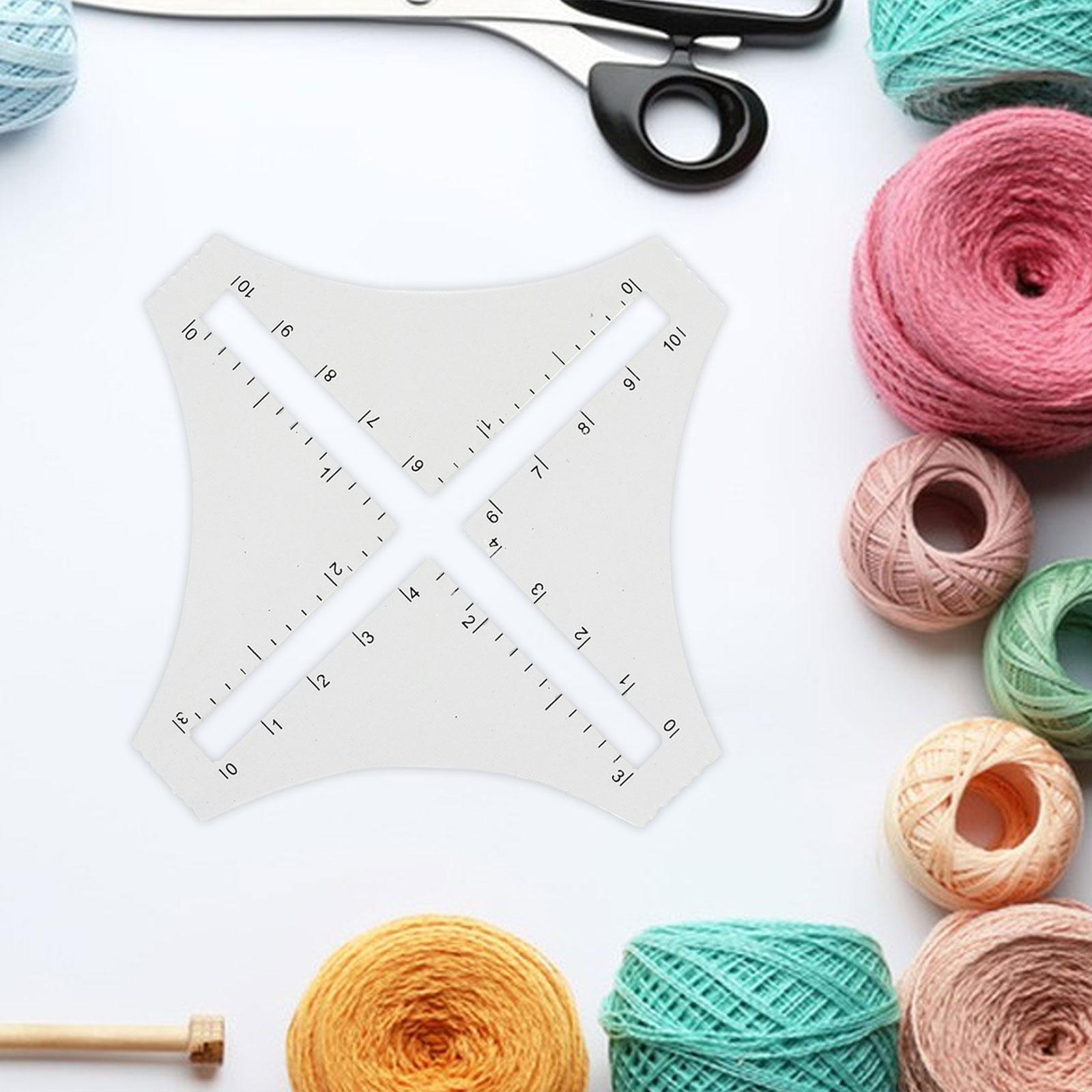 Transparent Acrylic Knitting D - огляд і ціна Sewing Gauge Ruler