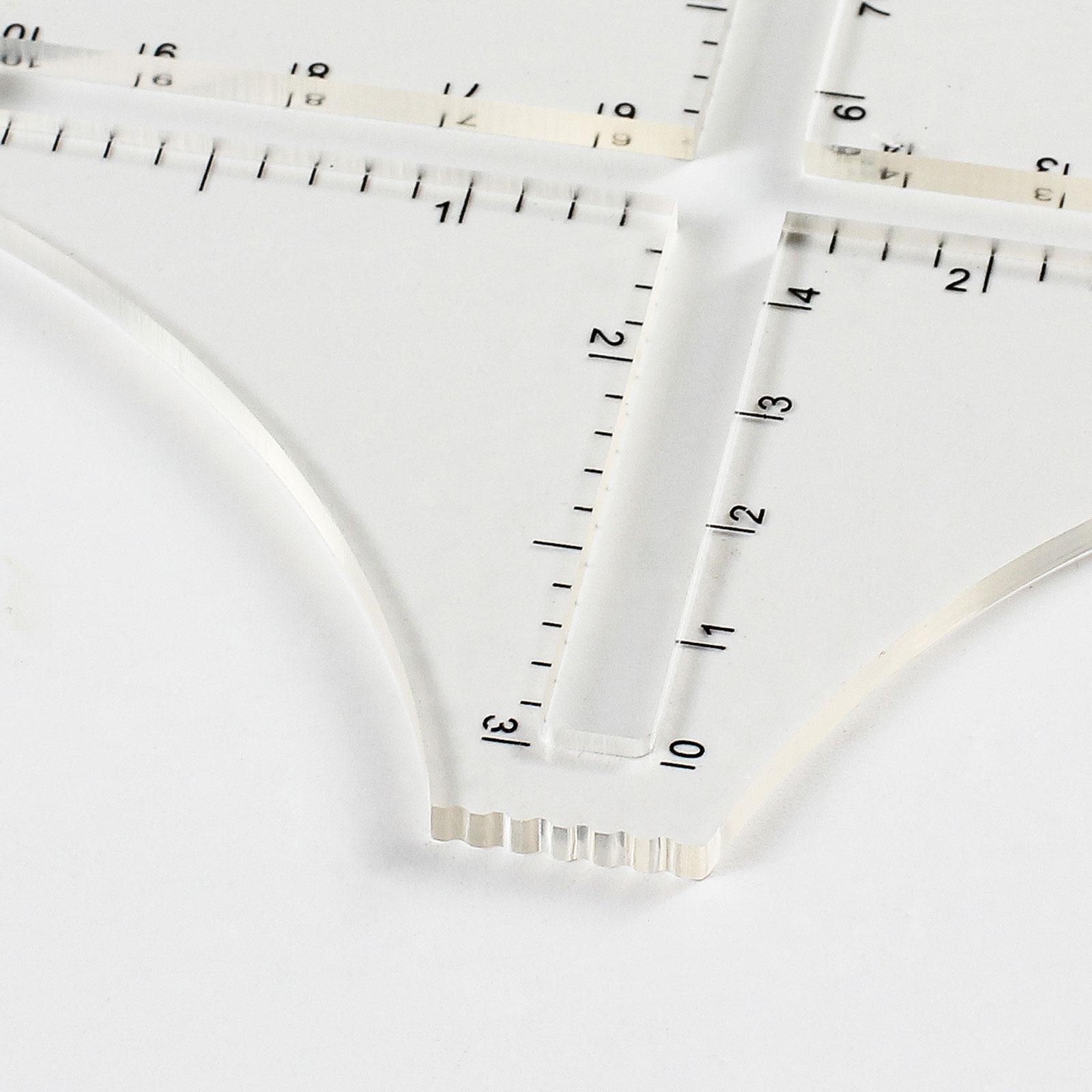 Transparent Acrylic Knitting D - огляд і ціна Sewing Gauge Ruler