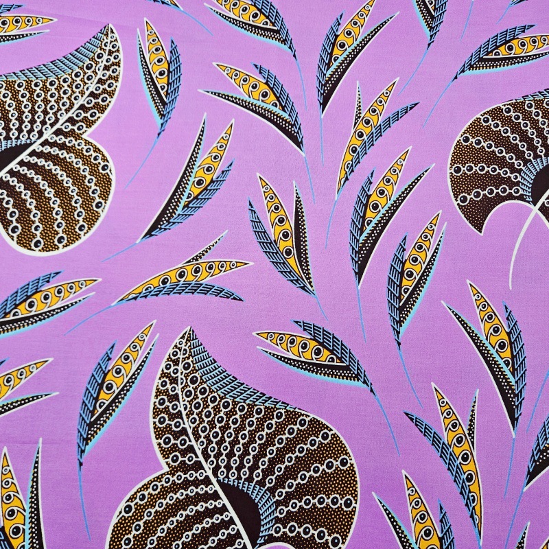 46Inch * 6Yards Purple African - огляд і ціна Sewing Batik Fabric