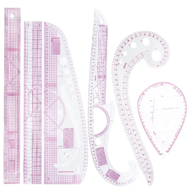 6PCS French Curve Ruler Soft P - огляд і ціна Sewing Gauge Ruler